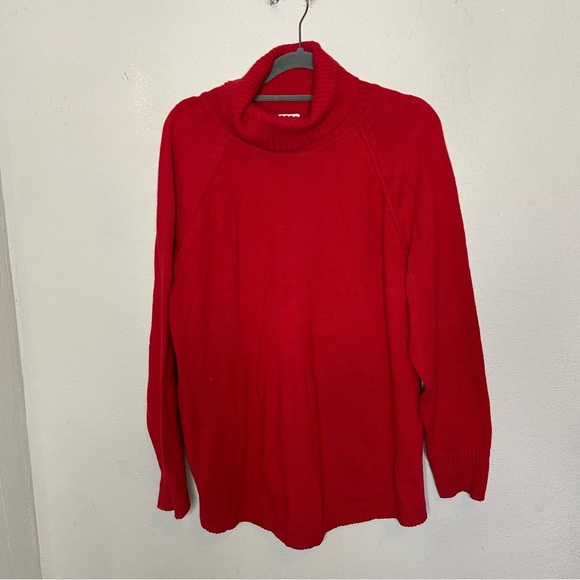 J. Jill Red Cowl Neck Sweater Size 1x - Picture 1 of 6